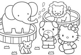 hello kitty coloring pictures