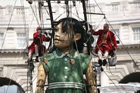 giant puppet girl