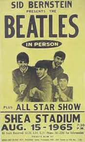 beatles shea stadium poster
