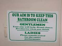 funny toilet signs