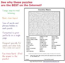 printable word search