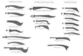 bladed weapons