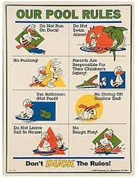 swimming pool safety signs