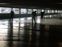 parking garage cleaning