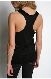black racerback tank