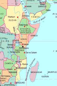 east africa map