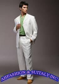 mens white linen jacket