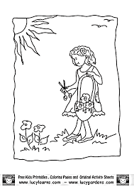 flower garden coloring pictures