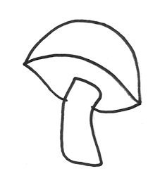 mushroom coloring pages