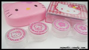 hello kitty contact lenses case