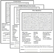 printable word search