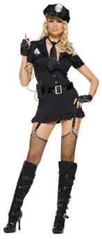 woman police officer costume