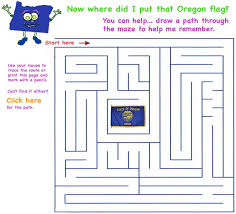Kids Games: Oregon Flag Maze
