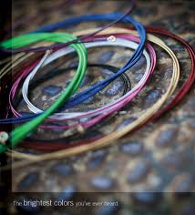colored bass guitar strings