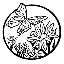 flower garden coloring pictures