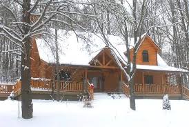 cabin in the snow