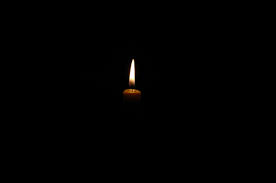 a candle in the dark