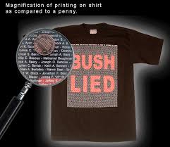anti bush shirts