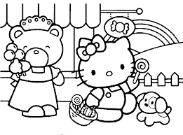hello kitty coloring pictures