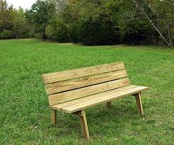 wooden bench