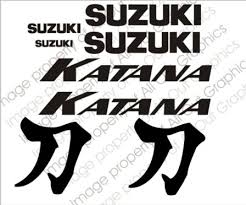 suzuki katana decals