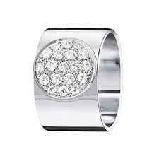 bague diamants or blanc