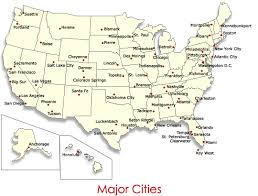 usa maps with cities