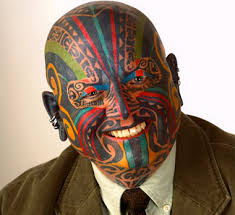 skull face tattoo