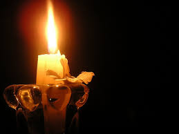 a candle in the dark