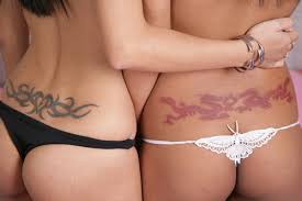 butterfly tattoo lower back