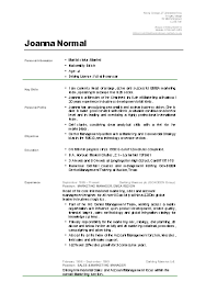 cv sample