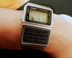casio gold calculator watch