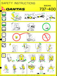 aeroplane safety cards