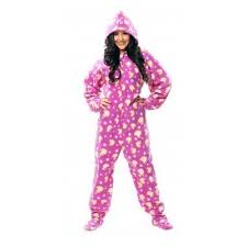hooded footed pajamas