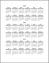 3 year calendars