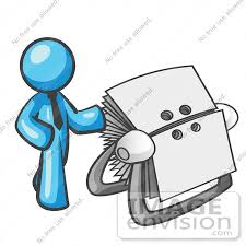blue index cards