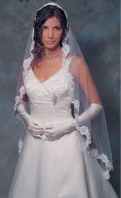 bridal mantilla