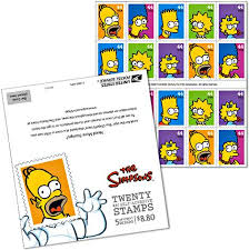 simpsons stamp