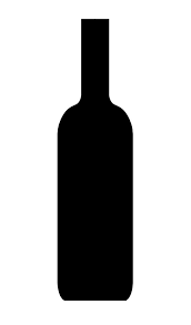 black wine bottle