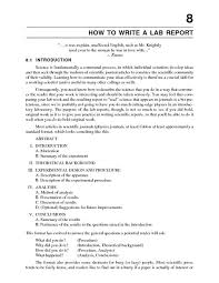 lab report example