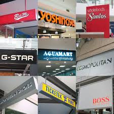 store signs