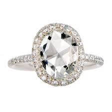 rose cut diamond engagement ring