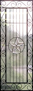 leaded glass door