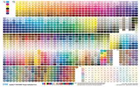 pantone color charts