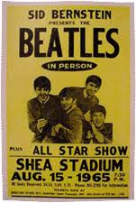beatles shea stadium poster