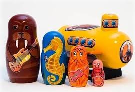 beatles nesting dolls