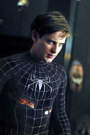 black spiderman suit