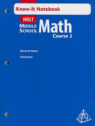 middle school math book