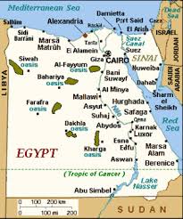 egypt travel map