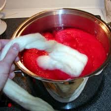 dyeing wool